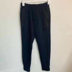 American Eagle Navy Blue Drawstring Zipper Jogger Sweatpants Size Small